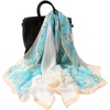 FAIRYGATE Chiffon Retro Schal Damen Leichtes Halstuch Seiden Chiffon Halstuch für Mädchen Frauen Halstuch Kopftuch(39023)