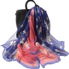 FAIRYGATE Chiffon Retro Schal Damen Leichtes Halstuch Seiden Chiffon Halstuch für Mädchen Frauen Halstuch Kopftuch(39024)