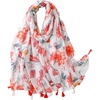 FAIRYGATE Damen Schal Halstücher für Frauen Kopftuch Umschlagtuch Viskose Schals Tuch Stola Stolen Wrap Shawl Halstuch 0001(Fdyt72006)
