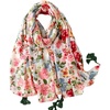 FAIRYGATE Damen Schal Halstücher für Frauen Kopftuch Umschlagtuch Viskose Schals Tuch Stola Stolen Wrap Shawl Halstuch 0001(Fdyt810007)