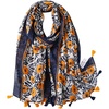 FAIRYGATE Damen Schal Vogel Blume Schmetterling Druck Lange Soft Neck Scarf Wickel Stola für Summer Beach Winter Geschenk(0235)