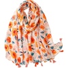 FAIRYGATE Damen Schal Vogel Blume Schmetterling Druck Lange Soft Neck Scarf Wickel Stola für Summer Beach Winter Geschenk(36227)