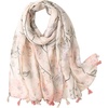 FAIRYGATE Damen Schal Vogel Blume Schmetterling Druck Lange Soft Neck Scarf Wickel Stola für Summer Beach Winter Geschenk(Fdyt17227)