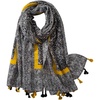 FAIRYGATE Damen Schal Vogel Blume Schmetterling Druck Lange Soft Neck Scarf Wickel Stola für Summer Beach Winter Geschenk(Fdyt17232)