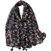 FAIRYGATE Damen Schal Vogel Blume Schmetterling Druck Lange Soft Neck Scarf Wickel Stola für Summer Beach Winter Geschenk(Fdyt17235)