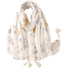 FAIRYGATE Damen Schal Vogel Blume Schmetterling Druck Lange Soft Neck Scarf Wickel Stola für Summer Beach Winter Geschenk(Fdyt17237)