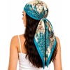FAIRYGATE Seide Schal Damen Halstücher Seidentuch Schals Halstuch Seidenschal Scarf Bandana Taschentuch Handgelenk Kopftücher Einheitsgröße 78(78014)