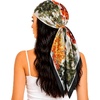 FAIRYGATE Seide Schal Damen Halstücher Seidentuch Schals Halstuch Seidenschal Scarf Bandana Taschentuch Handgelenk Kopftücher Einheitsgröße 78(Fdas28022)
