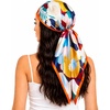 FAIRYGATE Seide Schal Damen Halstücher Seidentuch Schals Halstuch Seidenschal Scarf Bandana Taschentuch Handgelenk Kopftücher Einheitsgröße 78(Fdas28025)