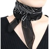 FAIRYGATE Seidenschal Damen Chiffon Elegante Seidentuch Haare Satintuch Halstuch Bandana Tuch Kopftücher Taschentuch Ansatz Scarf DA27(Fdwxa2922)