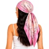 FAIRYGATE Seidentuch Damen Seidentuch Seide Leicht Seidenschal Bandana Halstuch Kopftuch Elegante Schal Tuch Geschenk für Frauen DA21(Da2107)