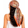 FAIRYGATE Seidentuch Damen Seidentuch Seide Leicht Seidenschal Bandana Halstuch Kopftuch Elegante Schal Tuch Geschenk für Frauen DA21(Da2122)