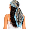 FAIRYGATE Seidentuch Damen Seidentuch Seide Leicht Seidenschal Bandana Halstuch Kopftuch Elegante Schal Tuch Geschenk für Frauen DA21(Da2124)