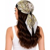 FAIRYGATE Seidentuch Damen Seidentuch Seide Leicht Seidenschal Bandana Halstuch Kopftuch Elegante Schal Tuch Geschenk für Frauen DA21(Fdgh94007)
