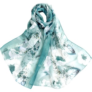 FAIRYGATE Chiffon Retro Schal Damen Leichtes Halstuch Seiden Chiffon Halstuch für Mädchen Frauen Halstuch Kopftuch(39014)
