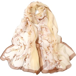 FAIRYGATE Chiffon Retro Schal Damen Leichtes Halstuch Seiden Chiffon Halstuch für Mädchen Frauen Halstuch Kopftuch(39019)