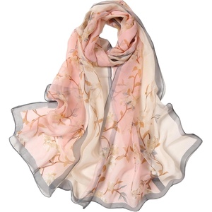 FAIRYGATE Chiffon Retro Schal Damen Leichtes Halstuch Seiden Chiffon Halstuch für Mädchen Frauen Halstuch Kopftuch(39022)