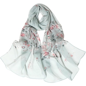 FAIRYGATE Chiffon Retro Schal Damen Leichtes Halstuch Seiden Chiffon Halstuch für Mädchen Frauen Halstuch Kopftuch(Fdkra4210)