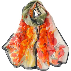 FAIRYGATE Chiffon Schal Damen Stola Halstuch Tuch für Sommer Herbst Winter Ganzjährig Schals & Tücher(FDKRC3734)