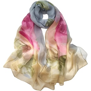 FAIRYGATE Chiffon Schal Damen Stola Halstuch Tuch für Sommer Herbst Winter Ganzjährig Schals & Tücher(Fdkra4619)