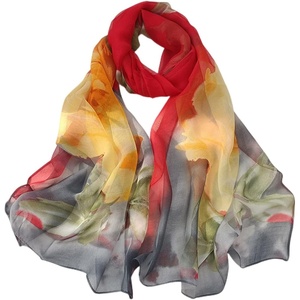 FAIRYGATE Chiffon Schal Damen Stola Halstuch Tuch für Sommer Herbst Winter Ganzjährig Schals & Tücher(Fdkra4621)