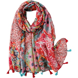 FAIRYGATE Damen Schal Halstücher für Frauen Kopftuch Umschlagtuch Viskose Schals Tuch Stola Stolen Wrap Shawl Halstuch 0001(0231)