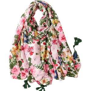 FAIRYGATE Damen Schal Halstücher für Frauen Kopftuch Umschlagtuch Viskose Schals Tuch Stola Stolen Wrap Shawl Halstuch 0001(Fdyt33233)