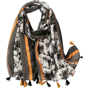 FAIRYGATE Damen Schal Vogel Blume Schmetterling Druck Lange Soft Neck Scarf Wickel Stola für Summer Beach Winter Geschenk(FDYT32225)