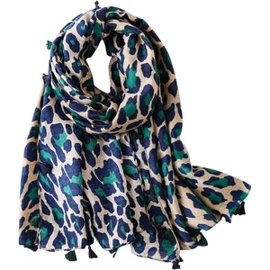FAIRYGATE Damen Schal Vogel Blume Schmetterling Druck Lange Soft Neck Scarf Wickel Stola für Summer Beach Winter Geschenk(Fdyt19228)