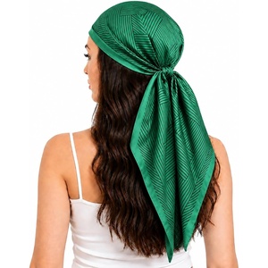FAIRYGATE Damen Seidentuch Quadrates Bedrucktes Halstuch Satin Seidenschal Kopftuch 70x70cm(Fdgh93005)