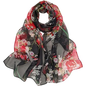 FAIRYGATE Schal Damen Halstücher Tuch Kopftuch Halstuch Schals Tücher Stola Weiches und Bequemes Georgette Material Vielseitig und Multifunktional B72(Fdkra4705)