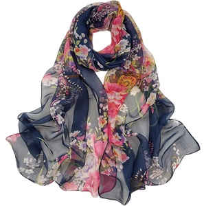 FAIRYGATE Schal Damen Halstücher Tuch Kopftuch Halstuch Schals Tücher Stola Weiches und Bequemes Georgette Material Vielseitig und Multifunktional B72(Fdkra4713)
