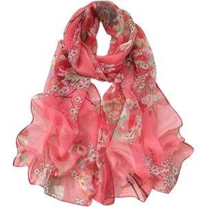 FAIRYGATE Schal Damen Halstücher Tuch Kopftuch Halstuch Schals Tücher Stola Weiches und Bequemes Georgette Material Vielseitig und Multifunktional B72(Fdkra4714)