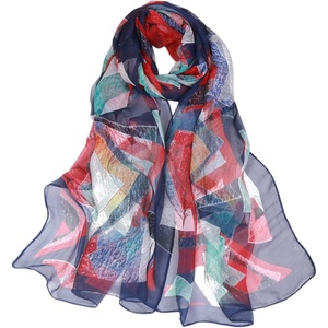 FAIRYGATE Schal Damen Halstücher Tuch Kopftuch Halstuch Schals Tücher Stola Weiches und Bequemes Georgette Material Vielseitig und Multifunktional B72(Fdkra4723)