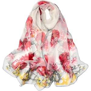 FAIRYGATE Schals & Tücher für Damen Modischer Damen Schal Stola Halstuch Tuch aus Chiffon für Frühling Sommer Ganzjährig(FDKRA5236)
