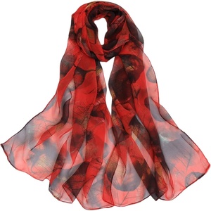 FAIRYGATE Schals & Tücher für Damen Seidenschals Damen Leicht Seidentuch Chiffon Silk Schal Halstuch Tuch Geschenk Frauen 20A41(DA4113)