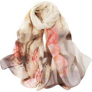 FAIRYGATE Schals & Tücher für Damen Seidenschals Damen Leicht Seidentuch Chiffon Silk Schal Halstuch Tuch Geschenk Frauen 20A41(DA4115)