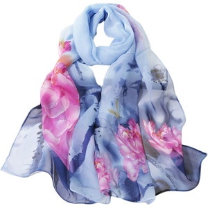 FAIRYGATE Schals & Tücher für Damen Seidenschals Damen Leicht Seidentuch Chiffon Silk Schal Halstuch Tuch Geschenk Frauen 20A41(DA4117)