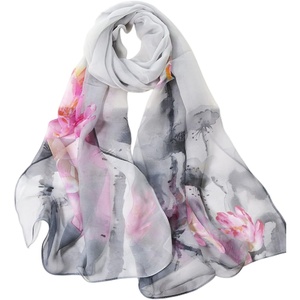 FAIRYGATE Schals & Tücher für Damen Seidenschals Damen Leicht Seidentuch Chiffon Silk Schal Halstuch Tuch Geschenk Frauen 20A41(DA4118)