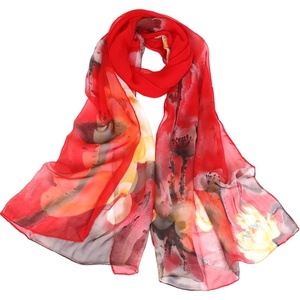 FAIRYGATE Schals & Tücher für Damen Seidenschals Damen Leicht Seidentuch Chiffon Silk Schal Halstuch Tuch Geschenk Frauen 20A41(DA4120)