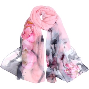 FAIRYGATE Schals & Tücher für Damen Seidenschals Damen Leicht Seidentuch Chiffon Silk Schal Halstuch Tuch Geschenk Frauen 20A41(DA4121)