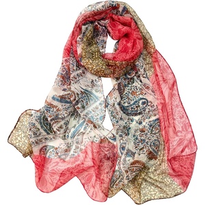 FAIRYGATE Schals & Tücher für Damen Seidenschals Damen Leicht Seidentuch Chiffon Silk Schal Halstuch Tuch Geschenk Frauen 20A41(FDKRA5130)