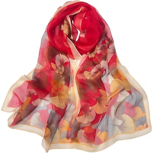 FAIRYGATE Schals & Tücher für Damen Seidenschals Damen Leicht Seidentuch Chiffon Silk Schal Halstuch Tuch Geschenk Frauen 20A41(FDKRA5137)