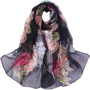 FAIRYGATE Schals & Tücher für Damen Seidenschals Damen Leicht Seidentuch Chiffon Silk Schal Halstuch Tuch Geschenk Frauen 20A41(Fdkra5108)