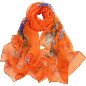 FAIRYGATE Schals & Tücher für Damen Seidenschals Damen Leicht Seidentuch Chiffon Silk Schal Halstuch Tuch Geschenk Frauen 20A41(Fdkra5116)