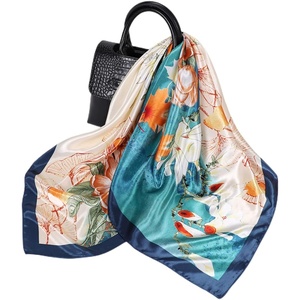 FAIRYGATE Seide Schal Damen Halstücher Seidentuch Schals Halstuch Seidenschal Scarf Bandana Taschentuch Handgelenk Kopftücher Einheitsgröße 78(D90022)