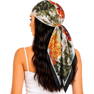 FAIRYGATE Seide Schal Damen Halstücher Seidentuch Schals Halstuch Seidenschal Scarf Bandana Taschentuch Handgelenk Kopftücher Einheitsgröße 78(Fdas28022)