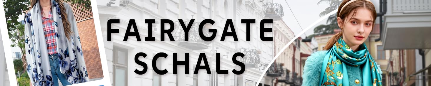 FAIRYGATE – Kopftücher, Chiffontücher & Schals für Damen | Seidenschals, lange Schals & mehr